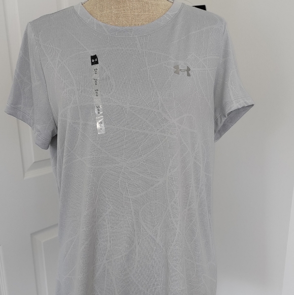 🌲10 for 100$🌲.Under Armour Women's Gray athletic top shirt - Picture 3 of 4